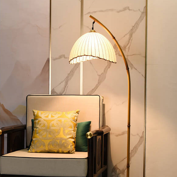 BambooLume Retro Bamboo Pole LED Stehlampe | 1-Licht | Modernes Design | Dimmbare Beleuchtung | Naturdeko für Zuhause