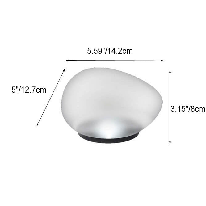 EcoPebble Solar LED Gartenleuchte | Solarbetrieben | Außenbeleuchtung | Dekorative Kieselsteinoptik