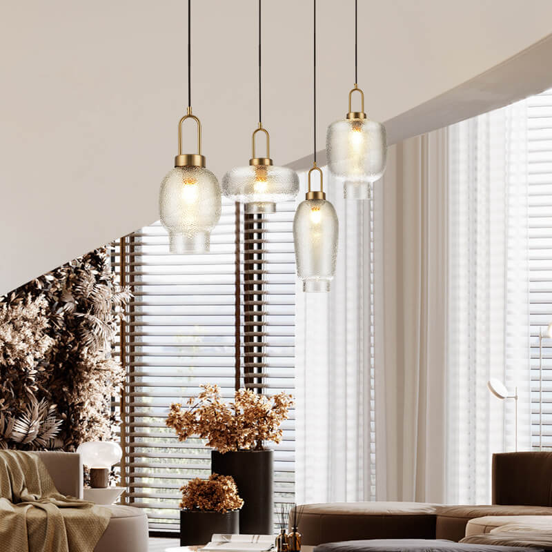 LustroLume Oval Glas Pendelleuchte | Nordic Design | Luxuriöse Beleuchtung | Stilvolle Raumgestaltung