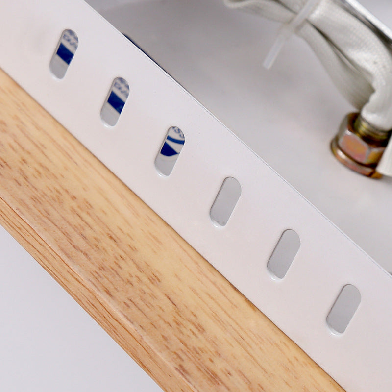 LogLight Minimalistische Deckenleuchte | Quadratisches Holz- und Glasdesign | Nordic 1-flammige Beleuchtung