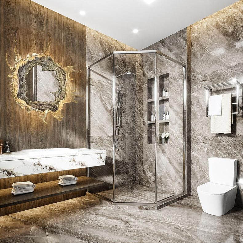 Splashora Wandleuchte | Modernes Wasserspritz-Design | Edelstahl & Acryl | LED & Dimmbar