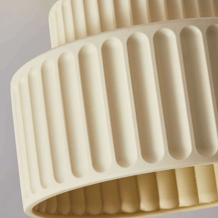 LumiStripes Handgefertigte Deckenleuchte | Runder Stil | 1-Licht LED-Deckenleuchte | Skulptiertes Design für Wohnzimmer & Schlafzimmer