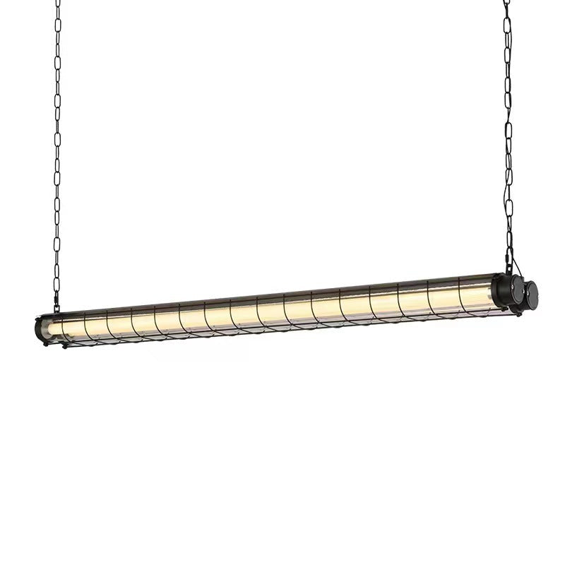 Lynteris Insel-Leuchte | Modernes Industrie-Design | Acryl & Metall | 1/2-flammig | Esszimmer-Beleuchtung