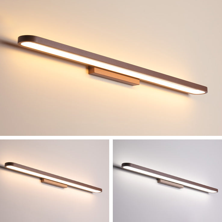 MirrorGlow Europäische LED Spiegelleuchte | Minimalistisches Design | Aluminium | Warm- & Weißlicht | Verschiedene Größen