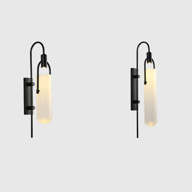 CylindraLux Wandleuchte | Modernes Mid-Century Design | Zylinderform | 1-Licht | Stilvoll für Flur