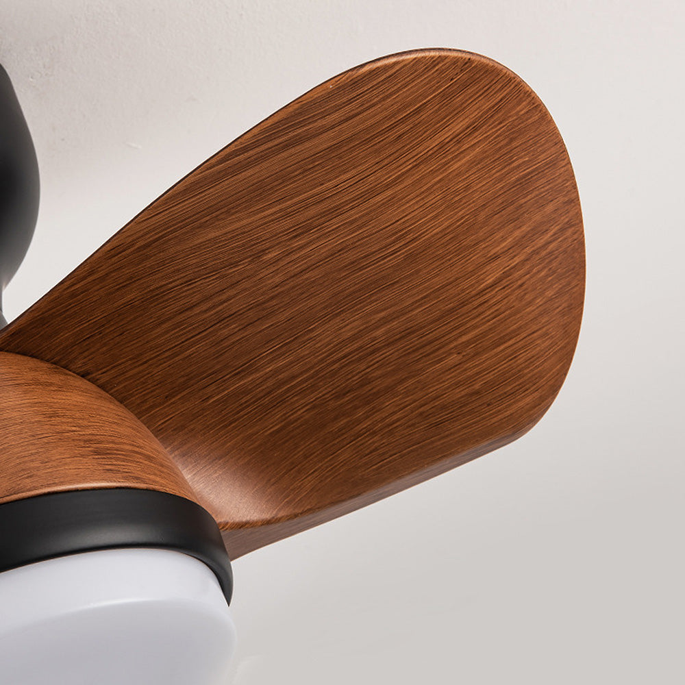 FantasiaWind Wooden LED Ceiling Fan | Modern Design | Schlafzimmer Ventilator mit LED-Licht | Deckenventilator mit Fernbedienung