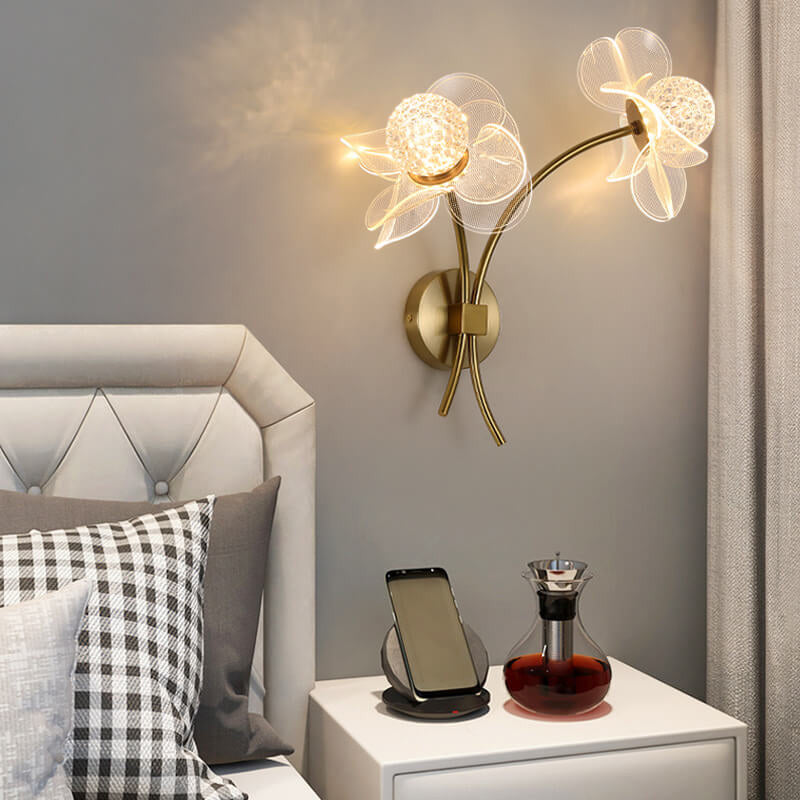 LotuGlow Kreative Lotus LED Wandleuchte | Acryl | Blumen Design | Dekorative Beleuchtung