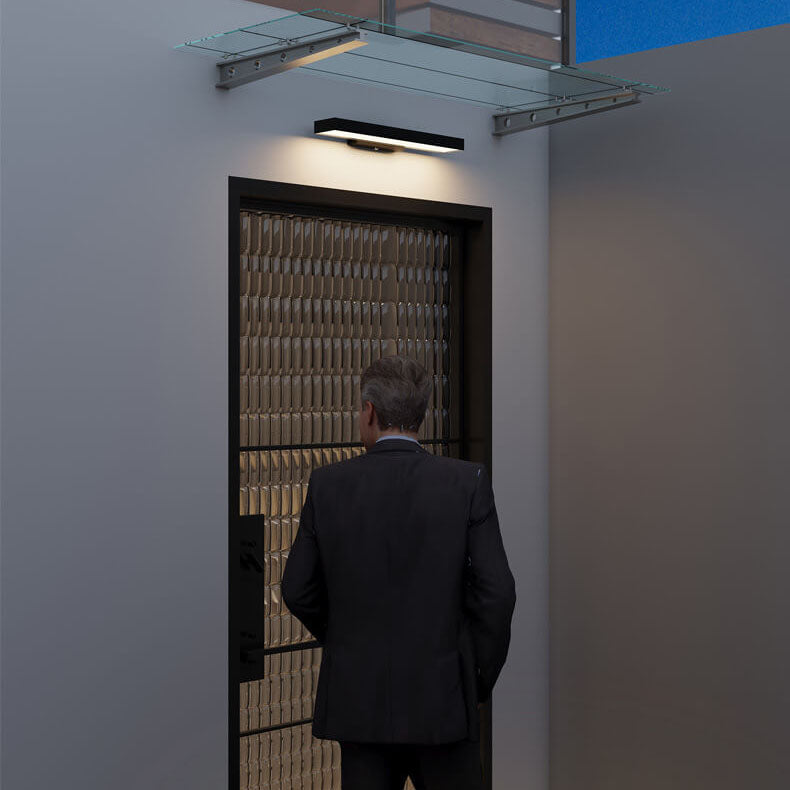 FlatLight Moderne LED Außenwandleuchte | Minimalistisches Design | Rechteckig & Wasserdicht | Mit Sensoroption