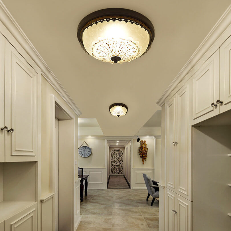 Vintora Luxe Deckenleuchte | Europäisches Vintage-Design | Rund | 3/4-Flammige LED-Deckenlampe