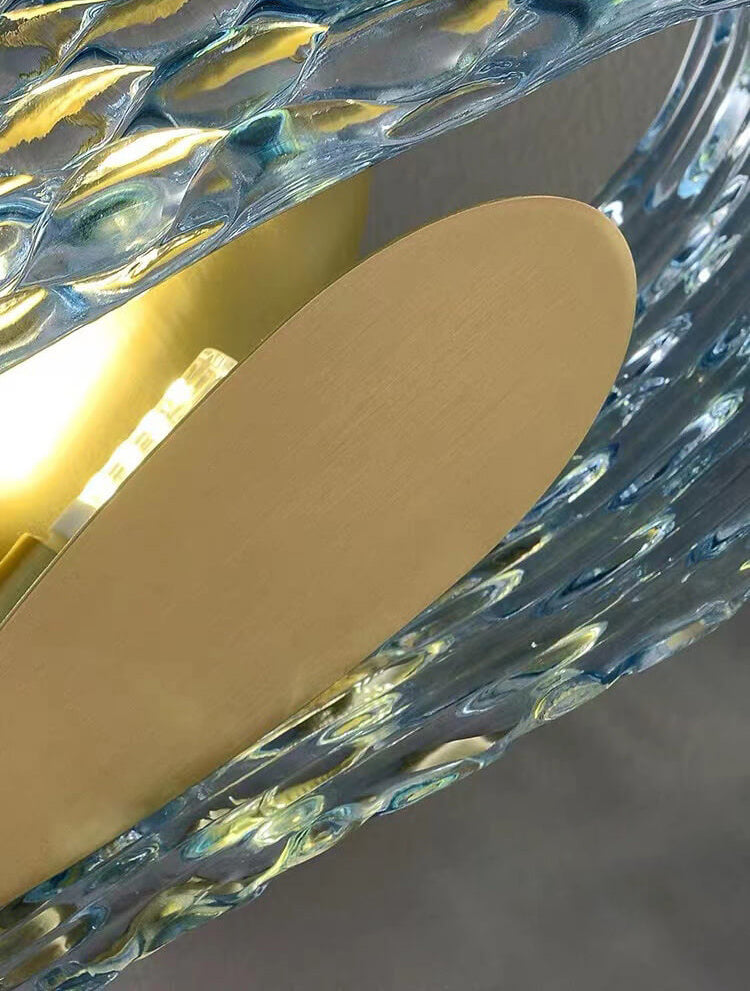 Floraluxe Moderne Blaue Blumen Wandleuchte | 2/3-flammig | Glas | Luxuriöse Wandbeleuchtung