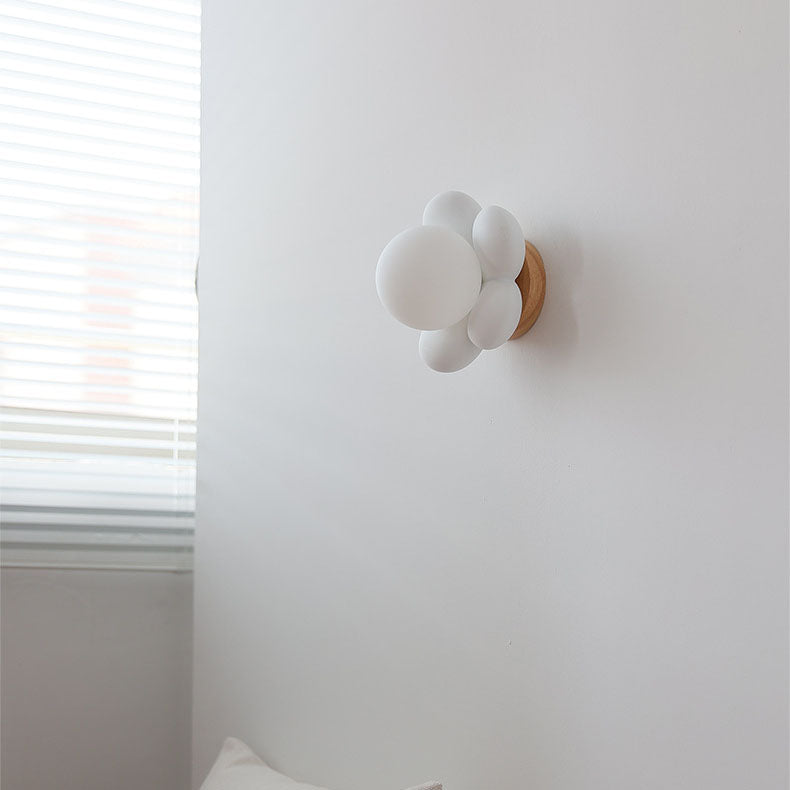 Floryli Kindertraum Wandleuchte | Blumenform | Glas & Keramik | Deko-Lampe fürs Kinderzimmer