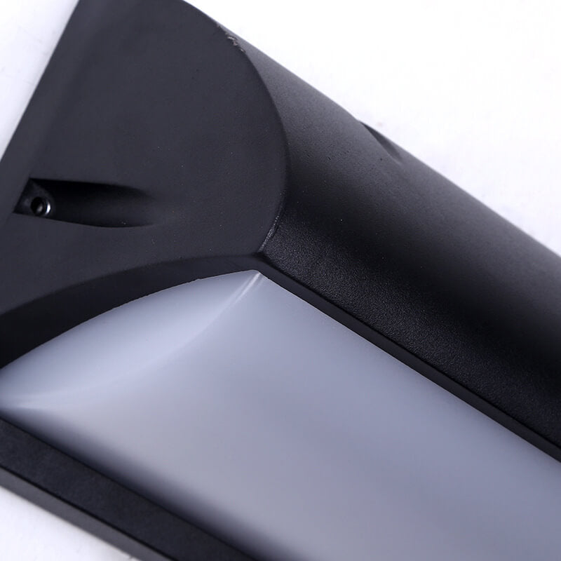 Zynistra AquaGlow Außenwandleuchte | Geometrisches Design | Wasserdicht | LED mit Sensor