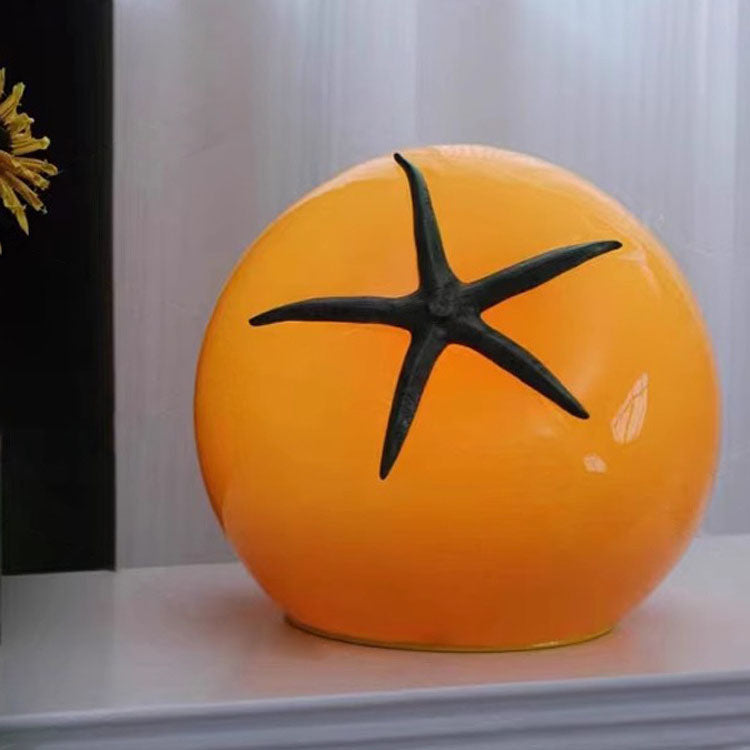 TomatoGlow Moderne Art-Deco USB-LED-Tischlampe | Dekorative Resin-Lampe | Warmes Licht | Perfekt für Wohnzimmer & Arbeitszimmer