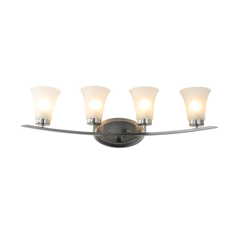 Floresta LED Wandlampe | Minimalistisches Industriedesign | 4-Licht Bad- & Spiegelbeleuchtung