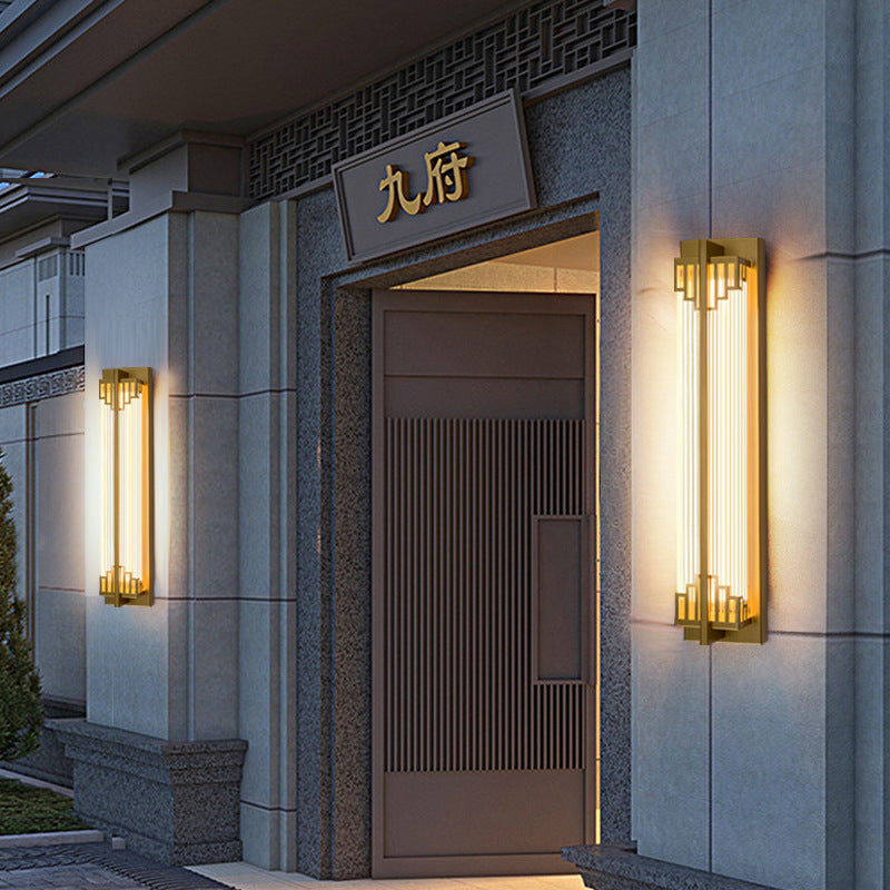 LumaRay Waterproof LED Wandleuchte | Edelstahl Glas | Rechteckig | Außenbeleuchtung Terrasse