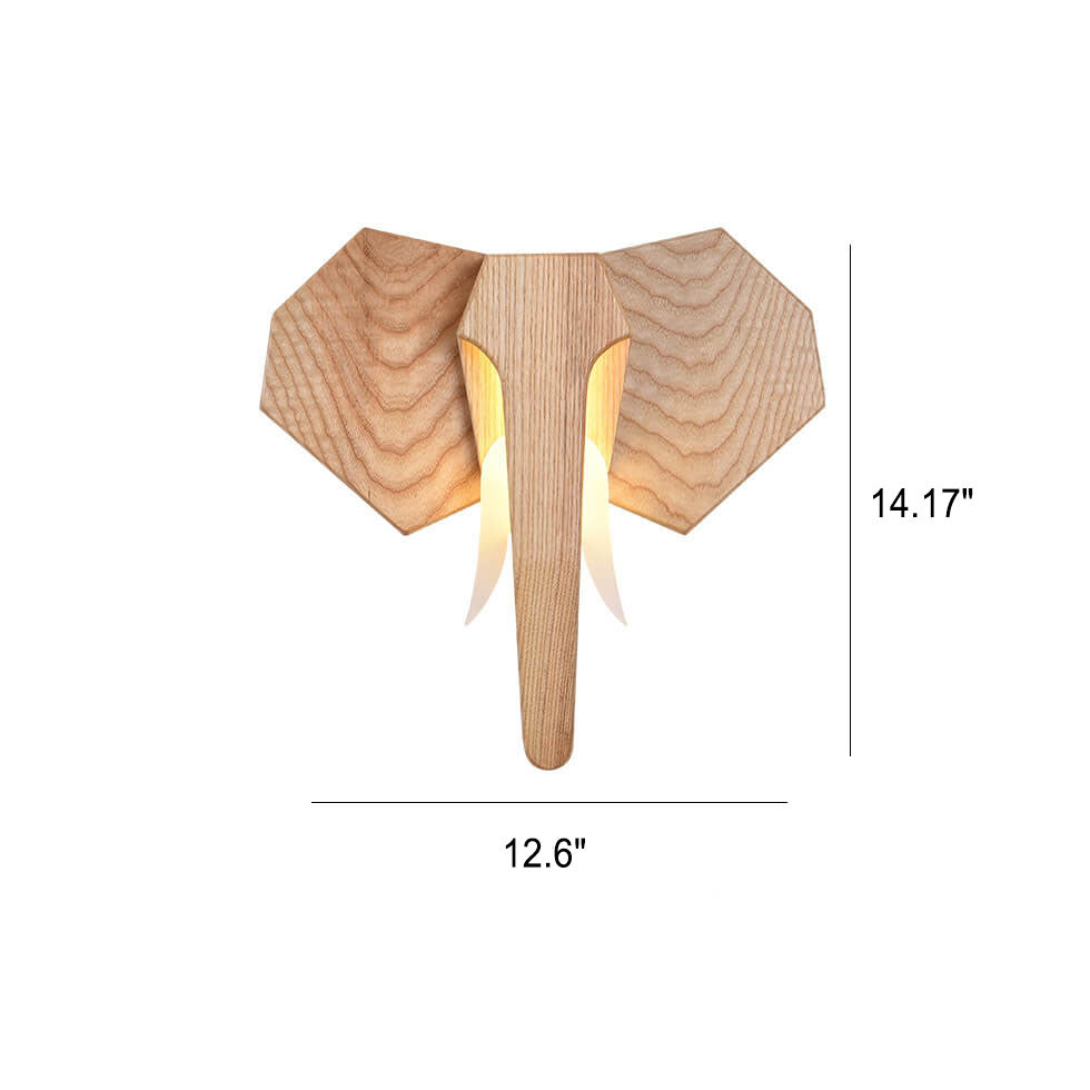 Elephora Nordic Design LED Wandlampe | Kreative Elefantenform | Dimmbare Beleuchtung | Dekorative Wandbeleuchtung für Kinderzimmer