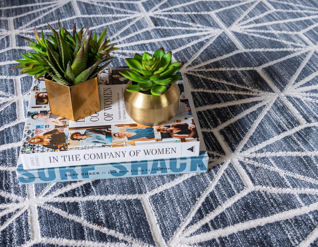 AaroLoom Moderner Geometrischer Teppich | Große Teppiche | Weich & Pflegeleicht | Stilvolle Dekoration für Zuhause