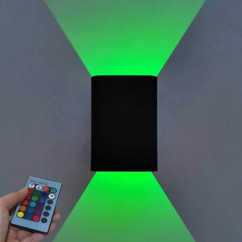 GlowSquare Moderne Aluminium LED Wandleuchte | RGB & Weißlicht | Quadratisches Design | Stimmungslicht