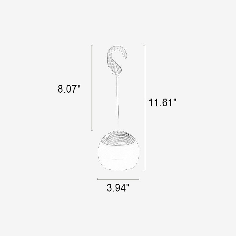 CampLume Minimalistische LED Campinglampe | USB Aufladbar | Tragbar & Hängbar | 3/4 Helligkeitsstufen | Outdoor Licht