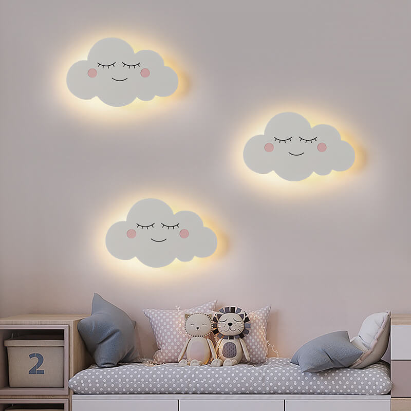 CloudLite Kreatives Emoji LED Kinder-Wandlicht | Verstellbare Lichtfarbe | Dekorative Beleuchtung