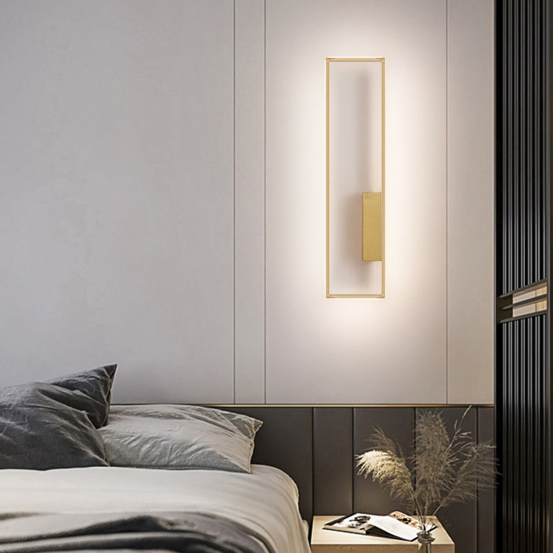 Lineva LED Wandleuchte | Minimalistisches Rechteckdesign | Silikon & Eisen | Wohnraumbeleuchtung