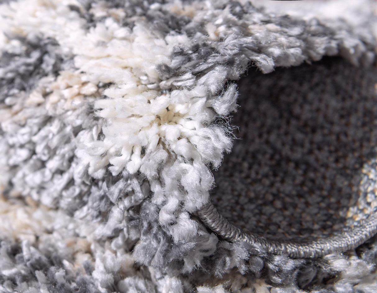 ShaggyLux - Moderner Hochflor Teppich mit Muster | Weich & Kuschelig | Perfekte Wohnraumdeko