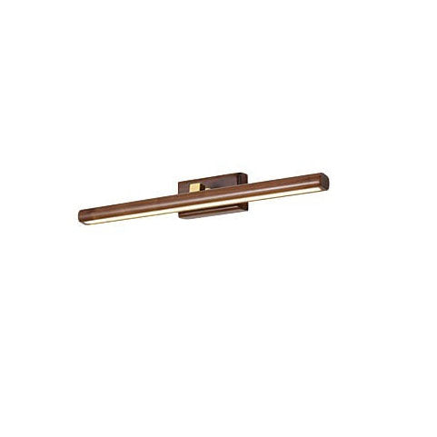 Vionova Nordic Minimalist Walnut Kupfer LED Wandleuchte | Dimmbar | Badezimmer- und Spiegelbeleuchtung | Elegantes Design