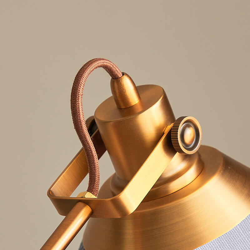 LumoShade Vintage Nordic Design Stehlampe | Stoffschirm | Holz & Metall | Stimmungslicht | Deko für Wohnzimmer & Schlafzimmer