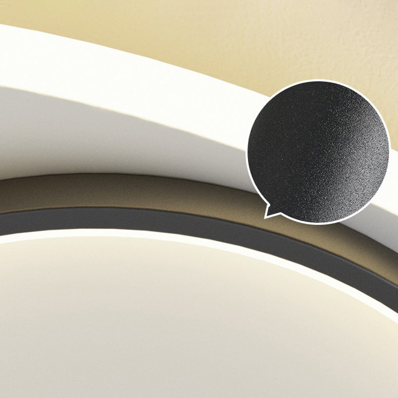 TriLume Minimalistische LED Deckenleuchte | Dreieck-Oval Design | Acryl & Eisen | Warm-/Weißlicht | Wohnzimmerbeleuchtung