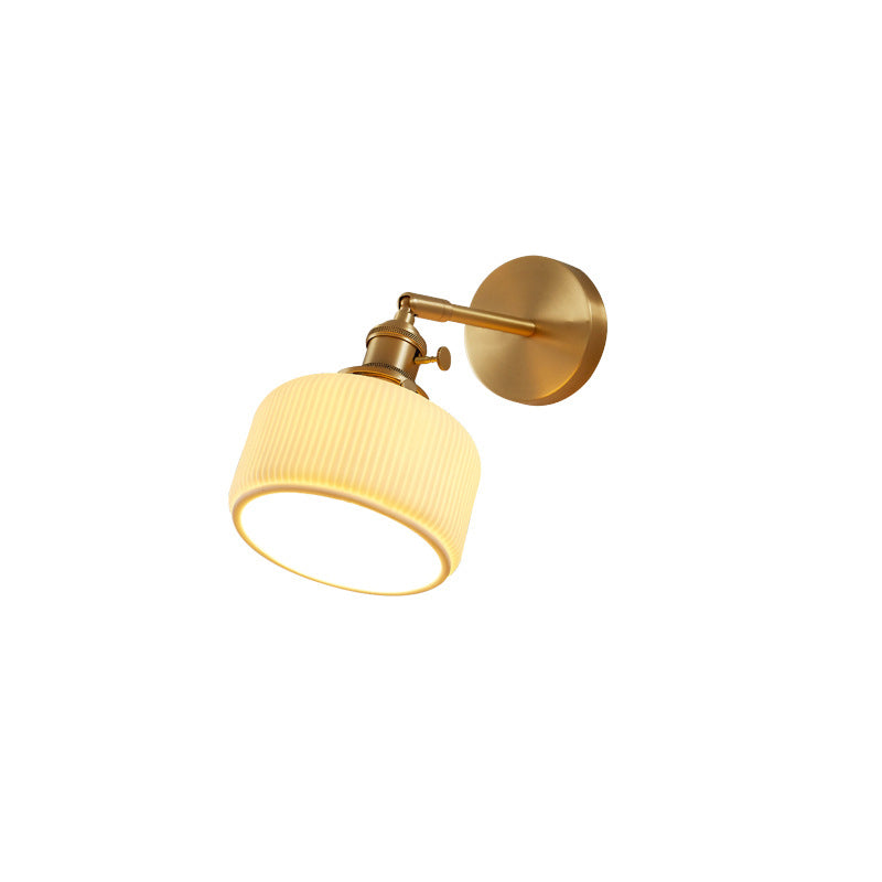 StripoLux Moderne Wandlampe | Minimalistische Keramik-Wandleuchte | Streifendesign | Ambientebeleuchtung