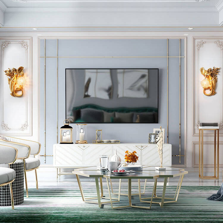 MerLume Harz Meerjungfrau Wandleuchte | Kristall-Lampenschirm | Kreatives Design | Für Schlafzimmer & Wohnzimmer