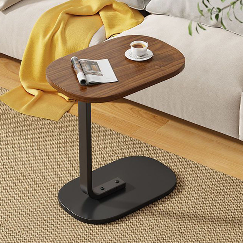 RusticoC Vintage C-Beistelltisch | Holzoptik | C-Form Design | Platzsparend | Perfekt für Wohnzimmer & Schlafzimmer