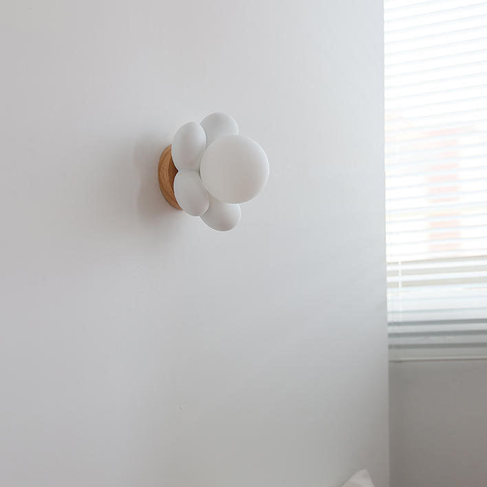 Floryli Kindertraum Wandleuchte | Blumenform | Glas & Keramik | Deko-Lampe fürs Kinderzimmer