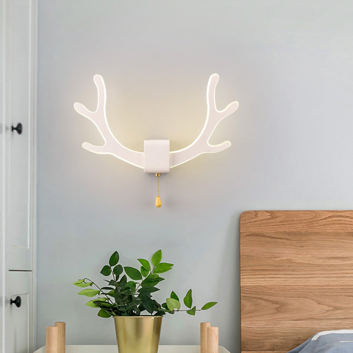 LumiAntler LED Wandleuchte | Nordisches Geweihdesign | Modernes Acryl | Warmes & Kaltes Licht | Kreative Wandlampe