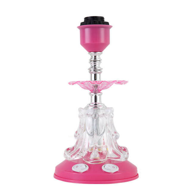 Elarion Glow Tischlampe | Europäisches Design | Stoffschirm & Glasfuß | Dimmbar | Romantische Beleuchtung