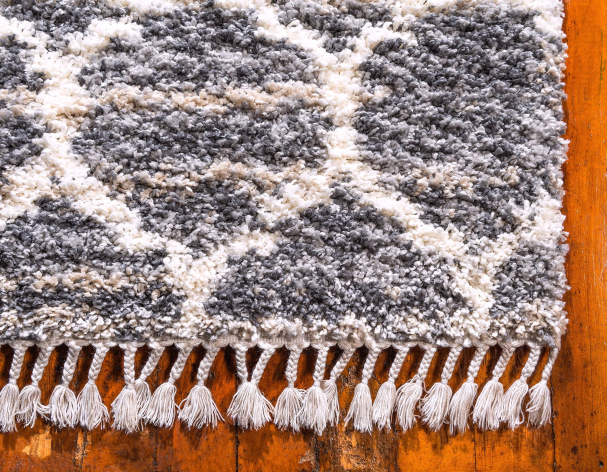 ShaggyLux - Moderner Hochflor Teppich mit Muster | Weich & Kuschelig | Perfekte Wohnraumdeko