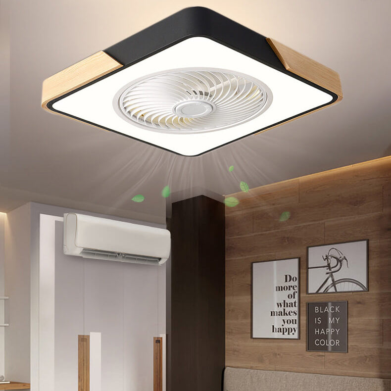 LuxiGlow Nordic Design LED Deckenventilator | Infinitely Dimmable | Remote Control | App Steuerung | Modernes, stilvolles Licht für Ihr Zuhause