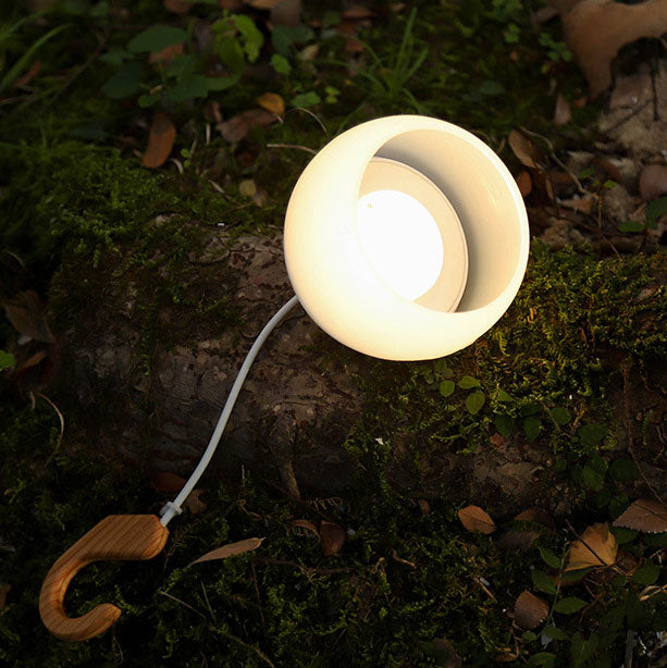 CampLume Minimalistische LED Campinglampe | USB Aufladbar | Tragbar & Hängbar | 3/4 Helligkeitsstufen | Outdoor Licht