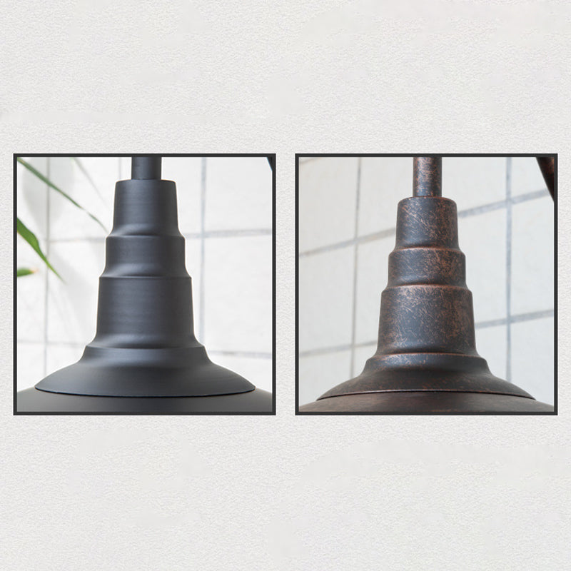 Noctura Classic Wandlampe | Vintage Design | Eisenrahmen mit Rundem Glasschirm | 1-Licht Esszimmerbeleuchtung