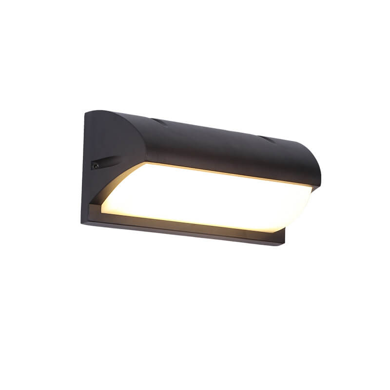 Zynistra AquaGlow Außenwandleuchte | Geometrisches Design | Wasserdicht | LED mit Sensor