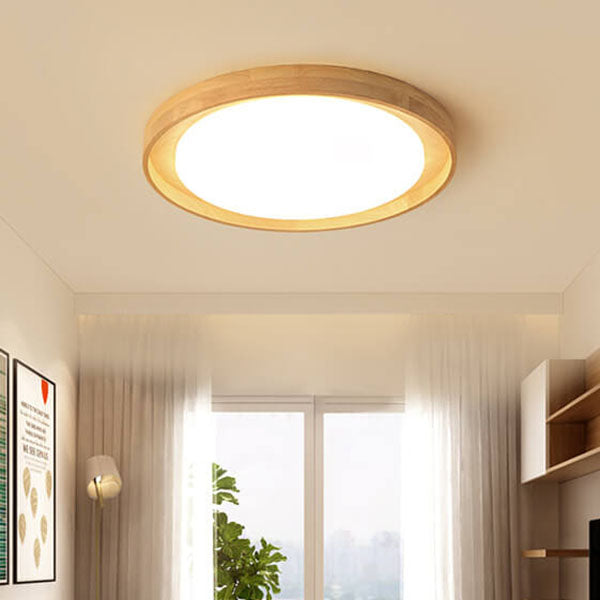 FantasiaLog Japanese Inspired LED Deckenleuchte | Minimalistisch | Warmes Licht | Dimmbar | Moderne Wohnzimmerbeleuchtung