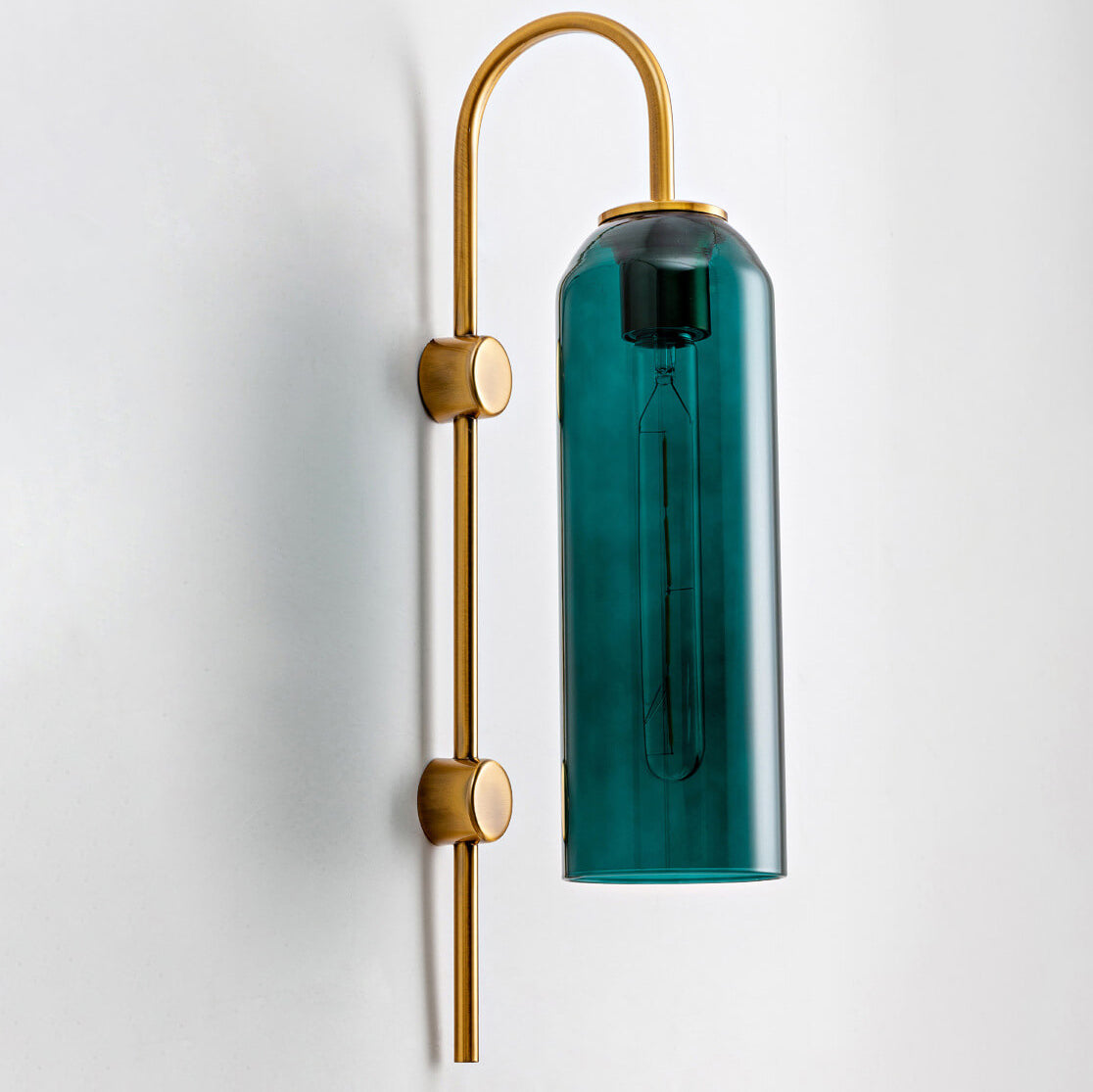 ZenoLuxe Nordic Design LED Wandlampe | Gebogene Arm | Modern | Dekoration für Zuhause