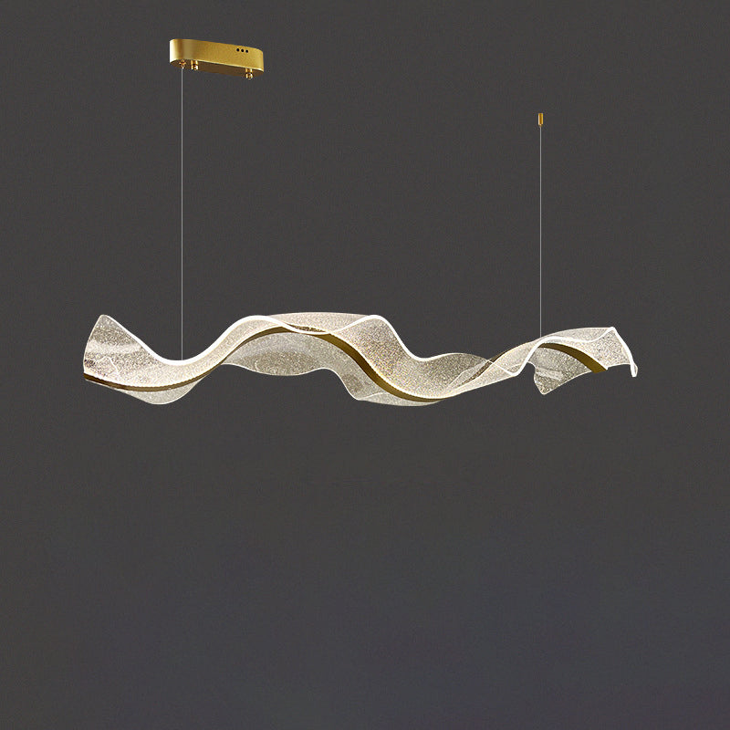 WaveLuma LED Pendelleuchte | Innovatives Wellen-Design | Dimmbar | Perfekt für Esszimmer & Kücheninseln