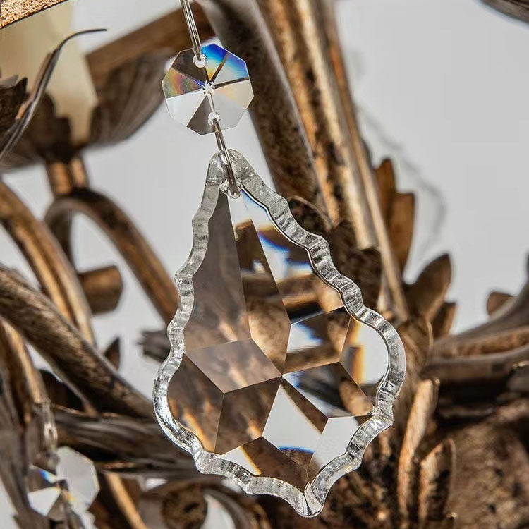 Vintessa Kristall Pendelleuchte | Blumenmuster | 3/6-flammige Beleuchtung | Elegantes Design für Wohnzimmer