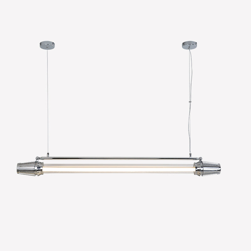 IllustraLine Industrial LED Hängeleuchte | Aluminium-Acryl Design | Esszimmerlampe | Warmweiß & Neutralweiß | Modern & Stilvoll