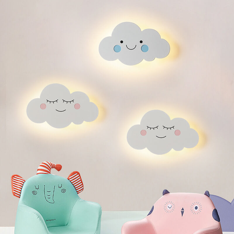 CloudLite Kreatives Emoji LED Kinder-Wandlicht | Verstellbare Lichtfarbe | Dekorative Beleuchtung