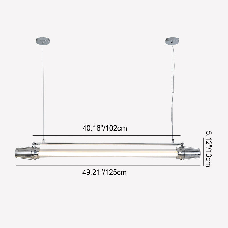 IllustraLine Industrial LED Hängeleuchte | Aluminium-Acryl Design | Esszimmerlampe | Warmweiß & Neutralweiß | Modern & Stilvoll