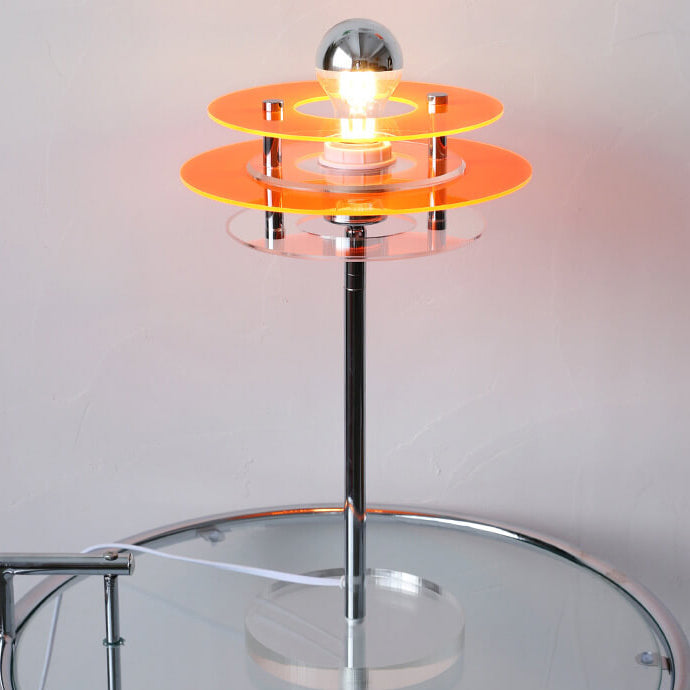AstroVibe Moderne Acryl Tischlampe | Space-Saucer Design | Einzigartig | Stimmungsvolles Licht | Deko für Zuhause