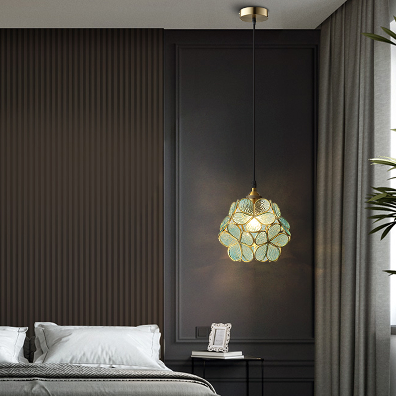 PetalGlow Glasblütenblatt-Pendelleuchte | Nordischer Stil | Elegantes Design für Ess- & Wohnzimmer