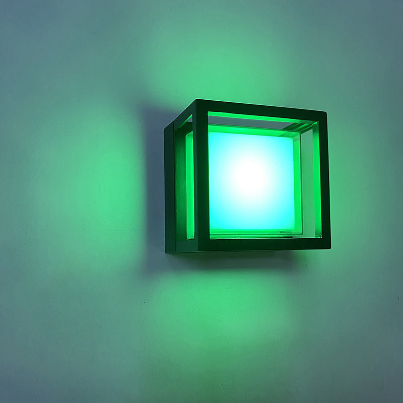 LumenSquare Waterproof LED Außenwandleuchte | Zeitloses Aluminium-Acryl Design | Garten- und Terrassenbeleuchtung